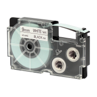 Casio XR-9WE1 tape zwart op wit 9 mm (origineel) XR9WE1 056180