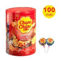 Chupa Chups Fresh Cola lolly's silo (100 stuks) 110353 423431