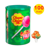 Chupa Chups Fruit lolly's silo (100 stuks) 110299 423432