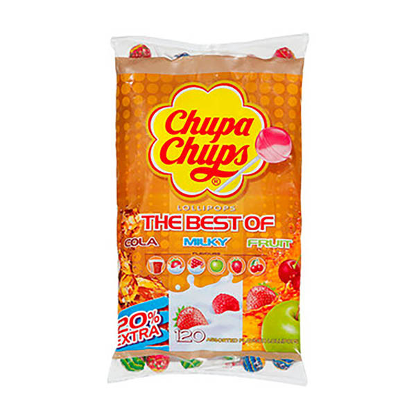 Chupa Chups The Best Of lolly's zak (120 stuks) 110469 423433 - 1