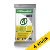 Cif Aanbieding: 4x Cif Pro Formula biologisch afbreekbare reinigingsdoekjes (100 stuks)  SCI00162