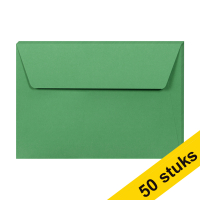 Aanbieding: 10x Clairefontaine gekleurde enveloppen bosgroen C6 120 grams (5 stuks)