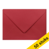Aanbieding: 10x Clairefontaine gekleurde enveloppen intens rood C5 120 grams (5 stuks) 424768 - 1