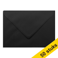 Aanbieding: 10x Clairefontaine gekleurde enveloppen zwart C5 120 grams (5 stuks)