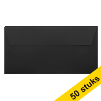 Aanbieding: 10x Clairefontaine gekleurde enveloppen zwart EA5/6 120 grams (5 stuks)