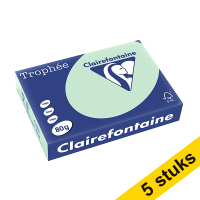 Aanbieding: 5x Clairefontaine gekleurd papier groen 80 grams A4 (500 vel)