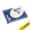 Aanbieding: 5x Clairefontaine gekleurd papier parelgrijs 120 grams A4 (250 vel) 250480 - 1