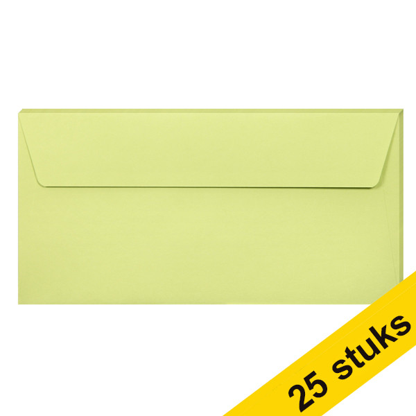 Aanbieding: 5x Clairefontaine gekleurde enveloppen bladgroen EA5/6 120 grams (5 stuks) 424786 - 1