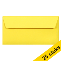 Aanbieding: 5x Clairefontaine gekleurde enveloppen intens geel EA5/6 120 grams (5 stuks)