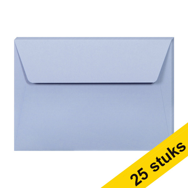 Aanbieding: 5x Clairefontaine gekleurde enveloppen lavendel C6 120 grams (5 stuks) 424777 - 1