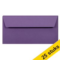 Aanbieding: 5x Clairefontaine gekleurde enveloppen lila EA5/6 120 grams (5 stuks)