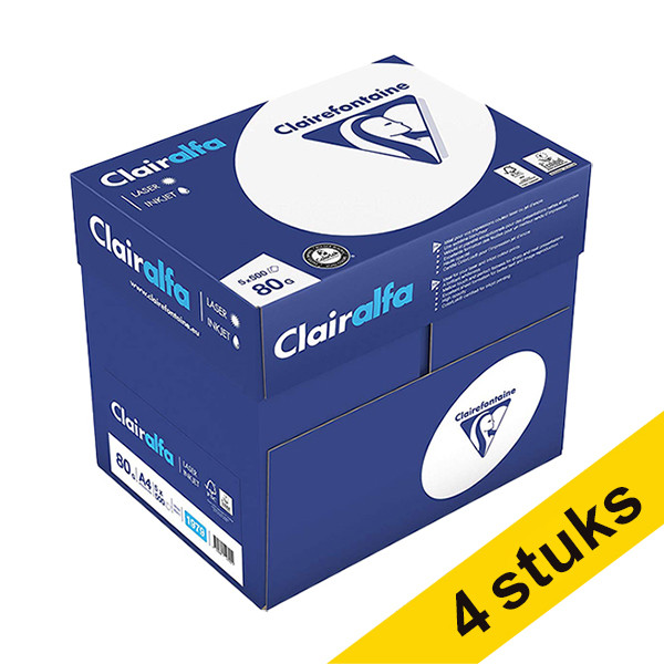 Clairefontaine Clairalfa papier 4 dozen van 2.500 vel A4 249999 - 1