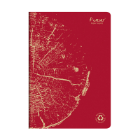 Clairefontaine Forever Premium notitieboek A4 gelinieerd 48 vel rood 684663C 250455