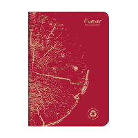 Clairefontaine Forever Premium notitieboek A5 gelinieerd 48 vel rood 684863C 250451