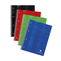 Clairefontaine collegeblok A4+ geruit 90 grams 80 vel assorti 5 stuks 8252C 250441