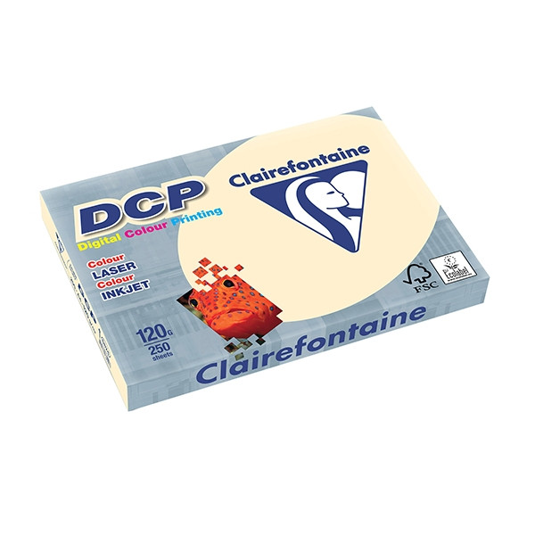 Clairefontaine gekleurd DCP papier ivoor 120 grams A4 (250 vel) 6824C 250300 - 1