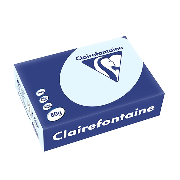 Couscous onderwijzen Marxistisch Clairefontaine gekleurd papier azuurblauw 80 grams A5 (500 vel)  Clairefontaine 123inkt.nl