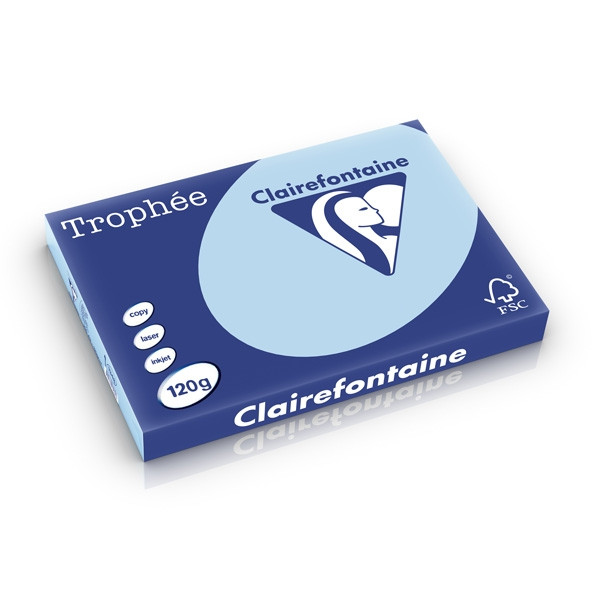 Clairefontaine gekleurd papier blauw 120 grams A3 (250 vel) 1348C 250223 - 1