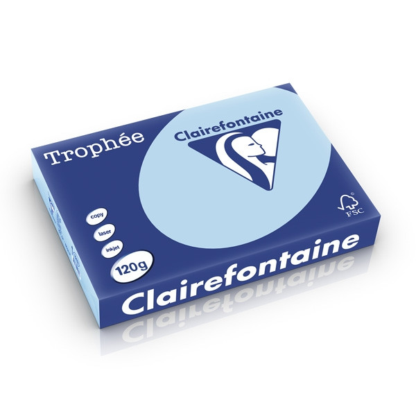 Clairefontaine gekleurd papier blauw 120 grams A4 (250 vel) 1213C 250205 - 1