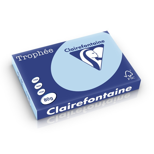 Clairefontaine gekleurd papier blauw 80 grams A3 (500 vel) 1256C 250188 - 1