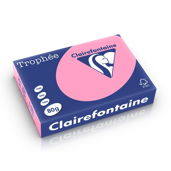 Clairefontaine gekleurd papier felroze 80 grams A4 (500 vel) 1997C 250168 - 1