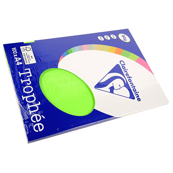 Clairefontaine gekleurd papier fluor groen 80 grams A3 (500 vel) 2882C 250292 - 1