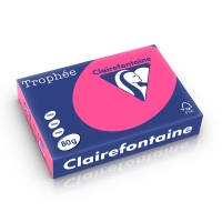 Clairefontaine gekleurd papier fluor roze 80 grams A4 (500 vel) 2973C 250286