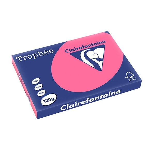 Clairefontaine gekleurd papier fuchsia 120 grams A3 (250 vel) 1319C 250137 - 1