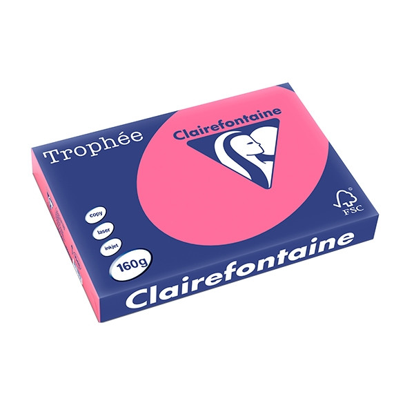 Clairefontaine gekleurd papier fuchsia 160 grams A3 (250 vel) 1048C 250155 - 1