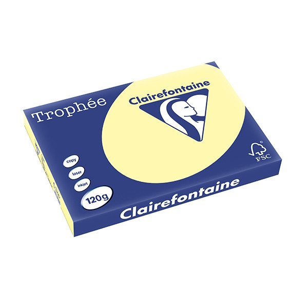 Clairefontaine gekleurd papier geel 120 grams A3 (250 vel) 1308C 250129 - 1