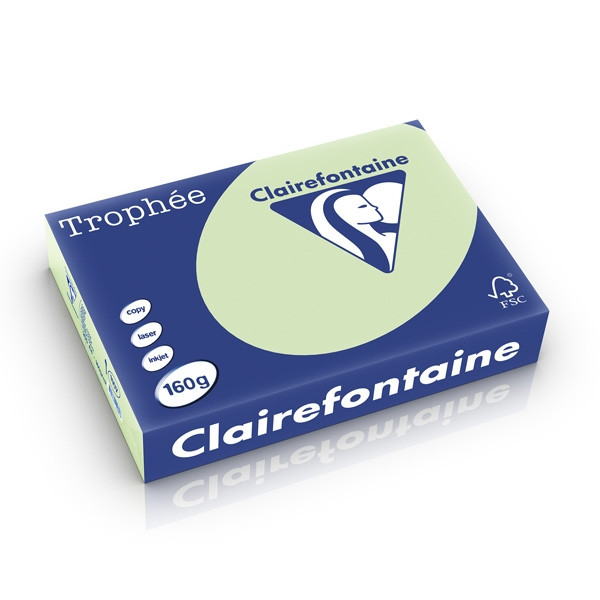 Clairefontaine gekleurd papier golfgroen 160 grams A4 (250 vel) 1107C 250251 - 1