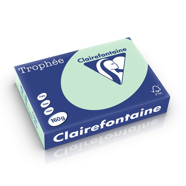 Clairefontaine gekleurd papier groen 160 grams A4 (250 vel) 2635C 250252 - 1