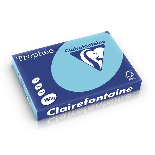 Clairefontaine gekleurd papier helblauw 160 grams A3 (250 vel) 1112C 250277 - 1