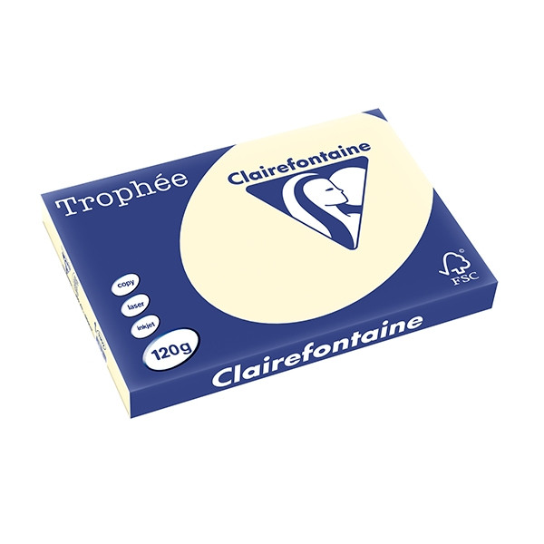 Clairefontaine gekleurd papier ivoor 120 grams A3 (250 vel) 1302C 250126 - 1