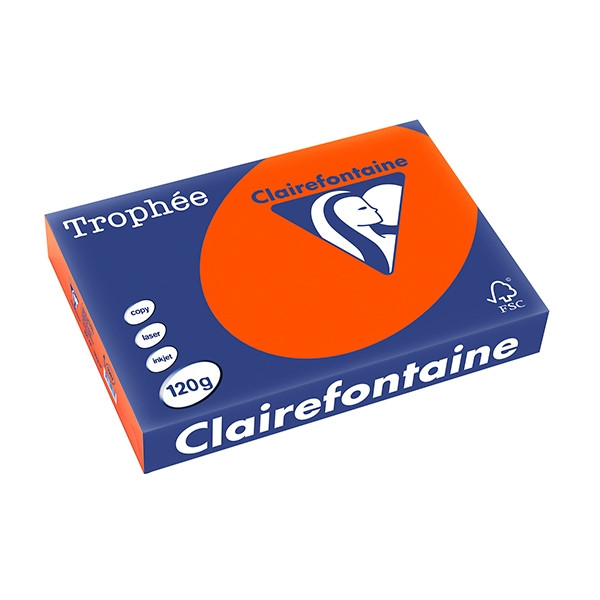 Clairefontaine gekleurd papier kardinaalrood 120 grams A4 (250 vel) 1217C 250080 - 1