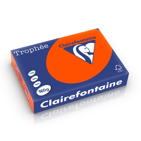 Clairefontaine gekleurd papier kardinaalrood 160 grams A4 (250 vel) 1021C 250255 - 1