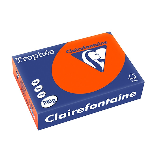 Clairefontaine gekleurd papier kardinaalrood 210 grams A4 (250 vel) 2207C 250097 - 1