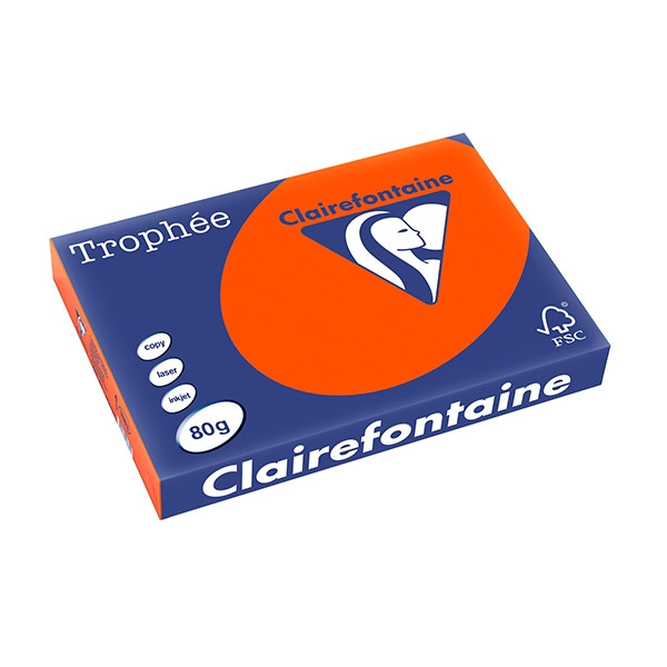 Clairefontaine gekleurd papier kardinaalrood 80 grams A3 (500 vel) 1883C 250116 - 1