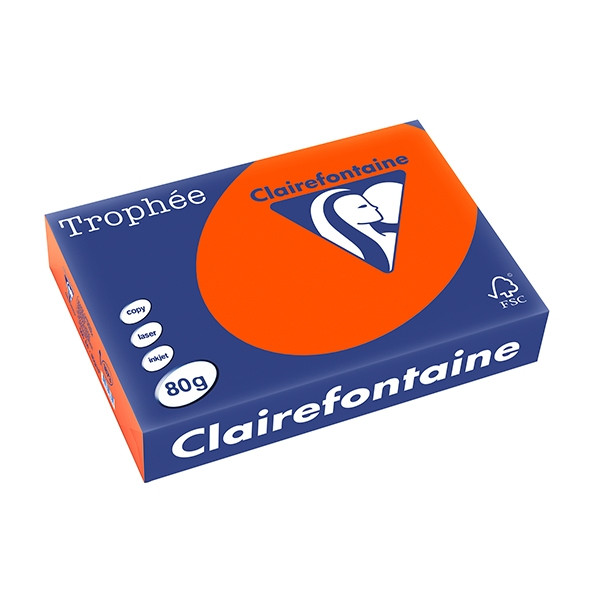 Clairefontaine gekleurd papier kardinaalrood 80 grams A4 (500 vel) 1873C 250055 - 1