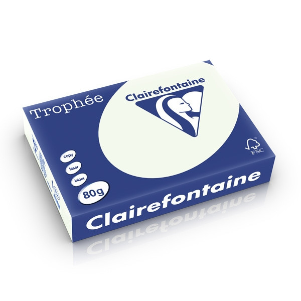 Clairefontaine gekleurd papier lichtgroen 80 grams A4 (500 vel) 1974C 250174 - 1