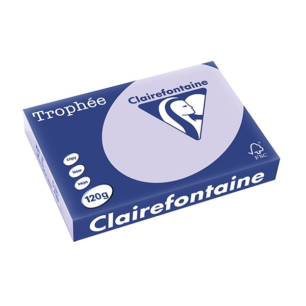 Clairefontaine gekleurd papier lila 120 grams A4 (250 vel) 1211C 250076 - 1