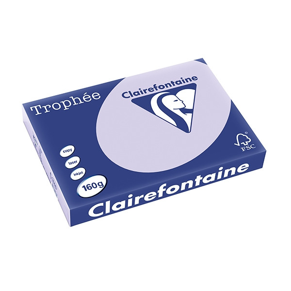 Clairefontaine gekleurd papier lila 160 grams A3 (250 vel) 1068C 250149 - 1