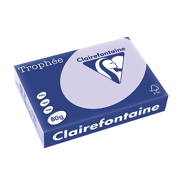 Clairefontaine gekleurd papier lila 80 grams A4 (500 vel) 1872C 250052 - 1