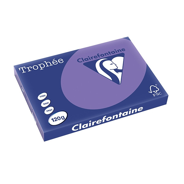 Clairefontaine gekleurd papier violet 120 grams A3 (250 vel) 1320C 250138 - 1