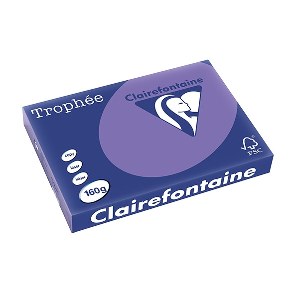 Clairefontaine gekleurd papier violet 160 grams A3 (250 vel) 1047C 250156 - 1