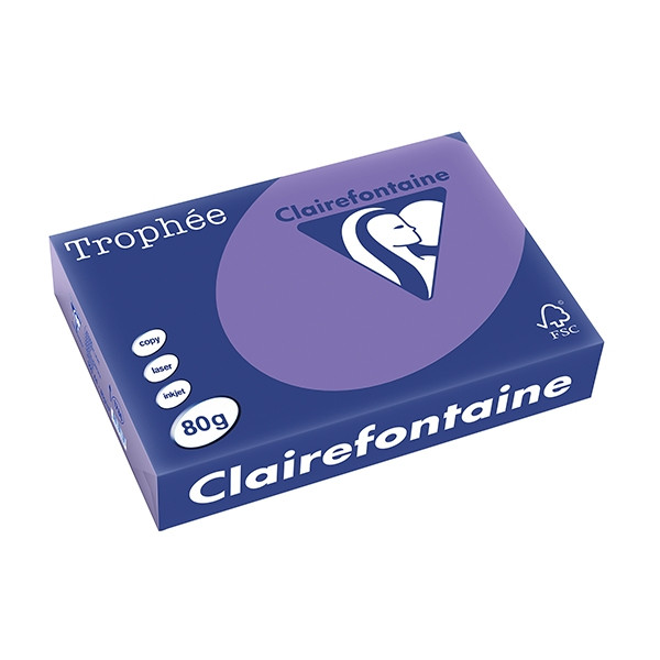 Clairefontaine gekleurd papier violet 80 grams A4 (500 vel) 1786C 250058 - 1