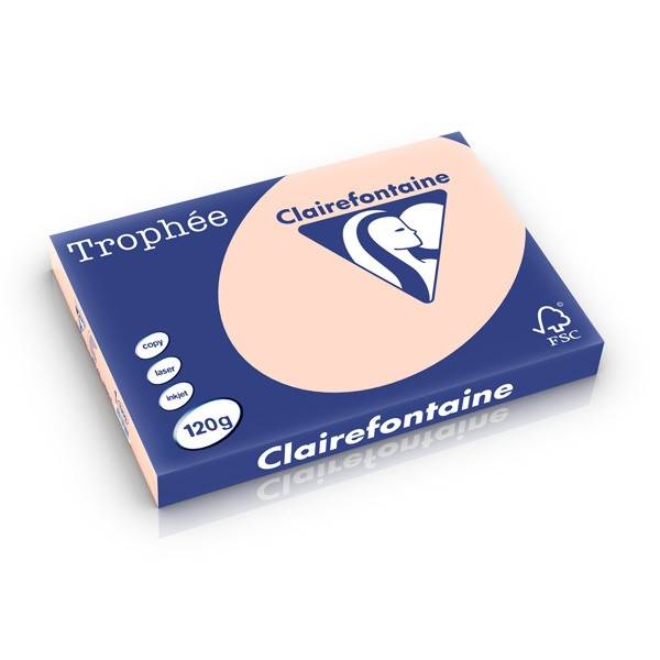 Clairefontaine gekleurd papier zalm 120 grams A3 (250 vel) 1309C 250219 - 1