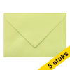 Clairefontaine gekleurde enveloppen bladgroen C5 120 grams (5 stuks)