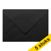Clairefontaine gekleurde enveloppen zwart C5 120 grams (5 stuks)