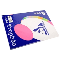 Clairefontaine multipack fluor roze/geel/groen/oranje 80 grams (4 x 25 vel) 4120 250017